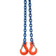 Řetězový závěs oko-2 háky tř 100 se zkracovačem (4 m, 14 000/10 000 kg, 16 mm)