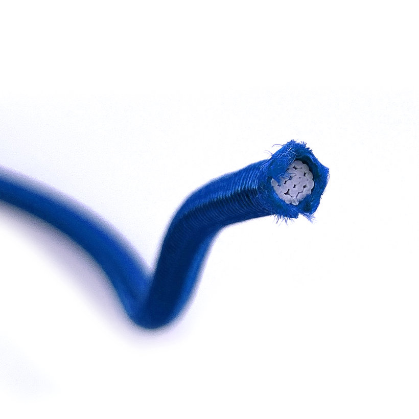 Gumolano s pryžovým jádrem modré PP 5mm