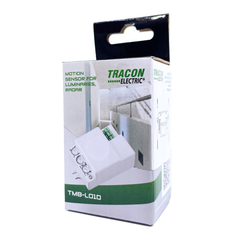 Snímač pohybu mikrovlný - bílý 360°