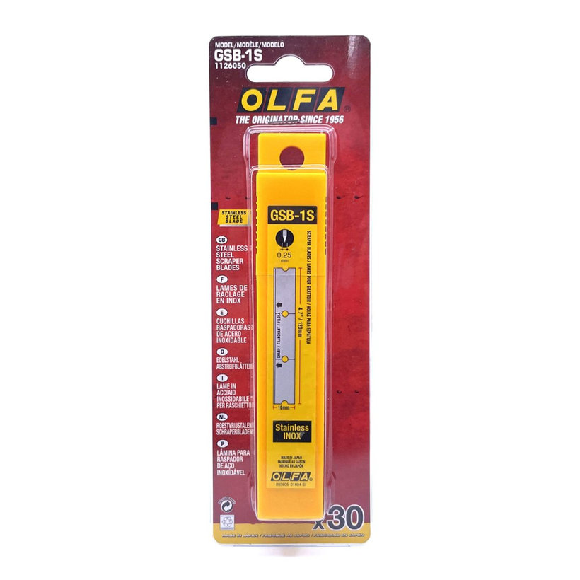 Břity do škrabky 18mm