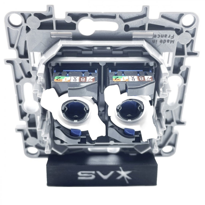 Niloé zásuvka dátová 2xRJ45 kategorie 6 UTP bélá