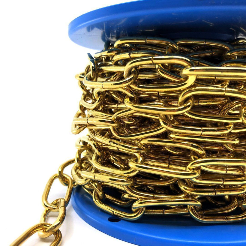 Řetěz ozdobný/žlutý zinek 3mm