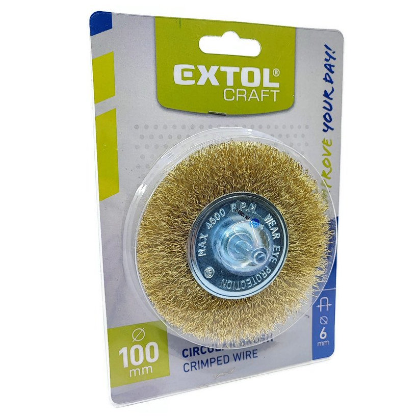 Kartáč okružní vlnitý se stopkou 100x0,3mm