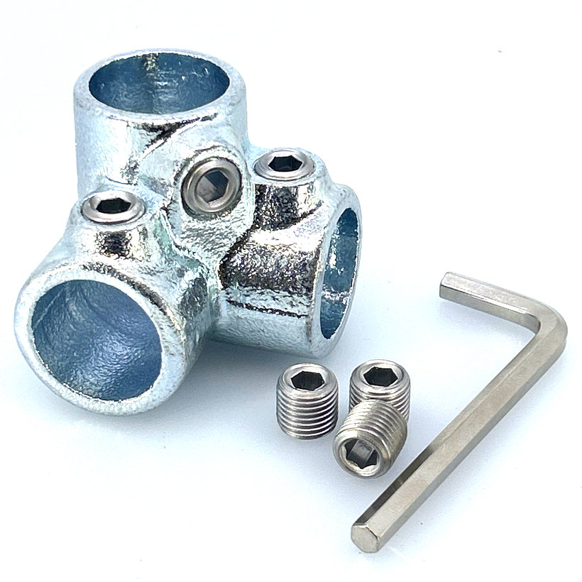 Spojovací článek tři větve 27 mm - pozinkovaný