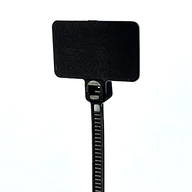 Označovací štítek s páskou černý - 3,6x220mm