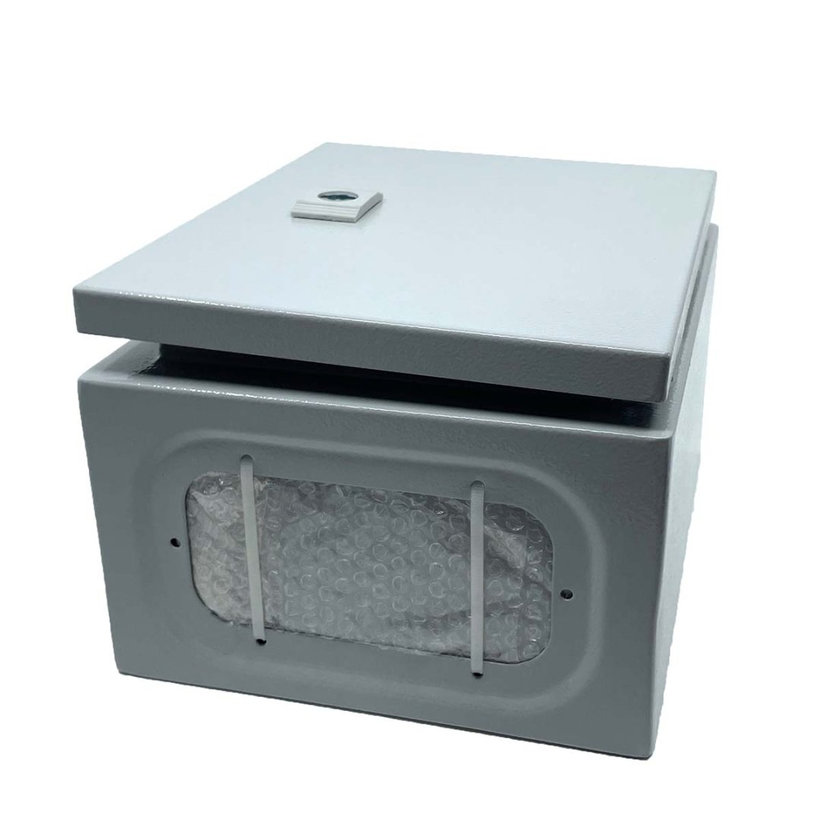 Ocelově-plechová rozvodnice, šedá 250x300x150mm