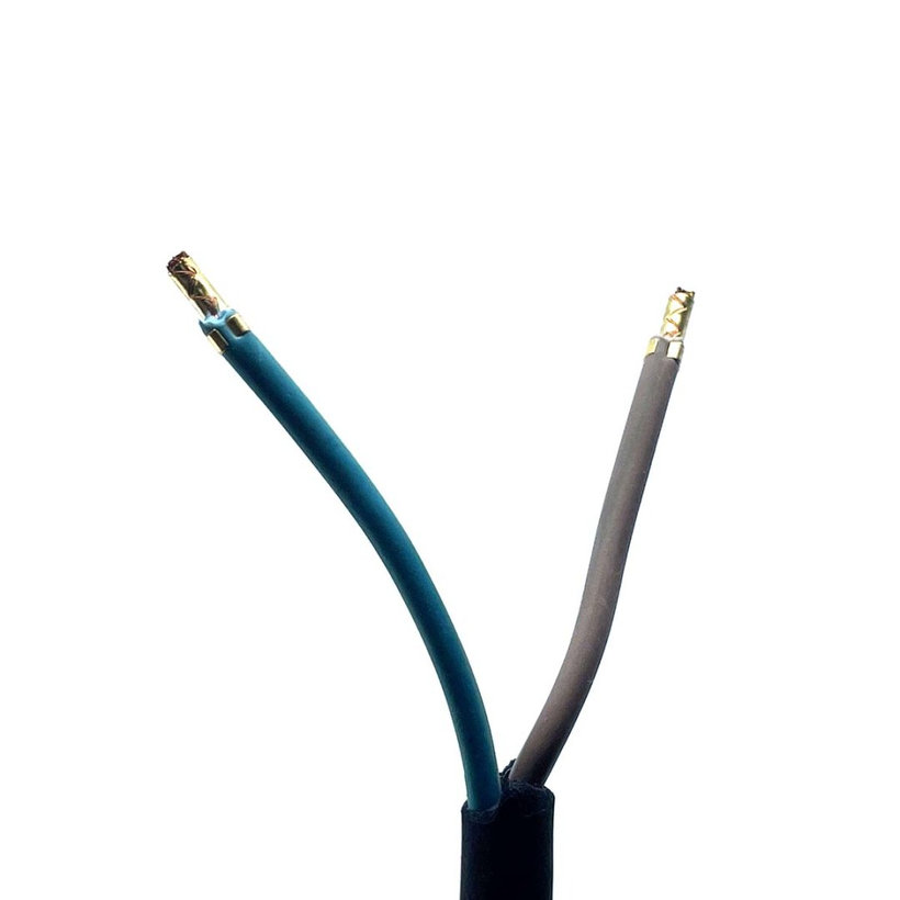 Flexo šňůra 2,5m 2x1,5 gumová černá H05RR-F2