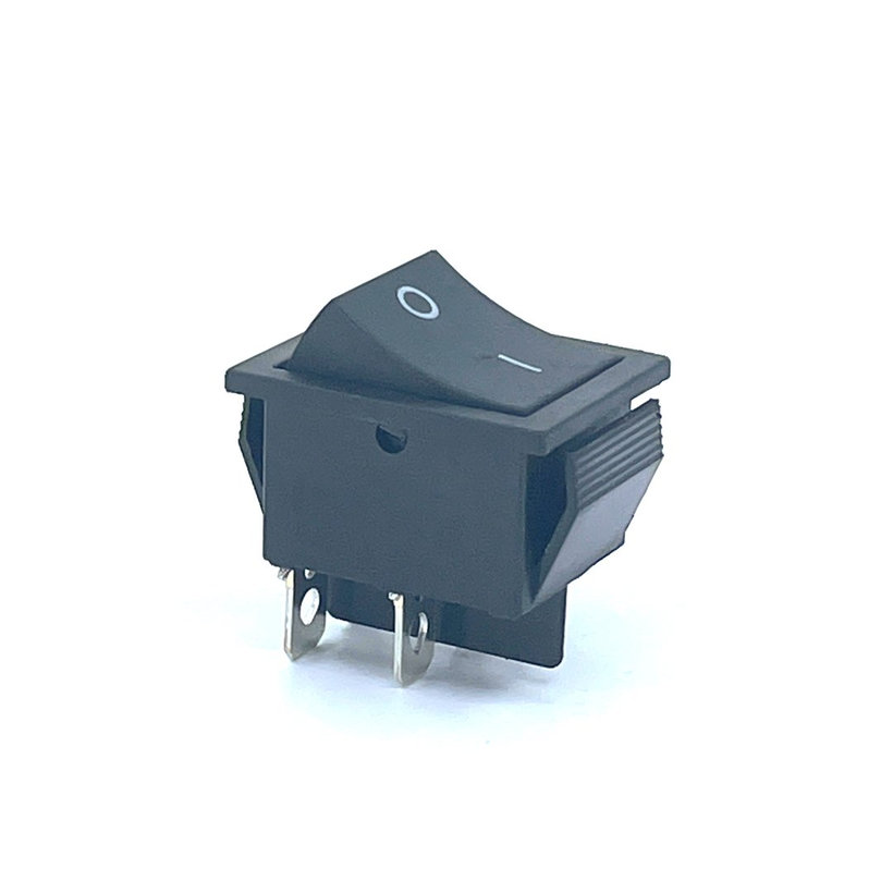 Kolébkový vypínač ON-OFF, 2-poloh. černý, 16A, 250V, 0-I