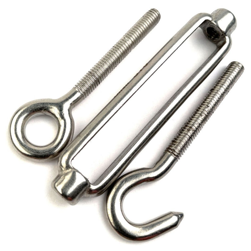 Nerezový napínač oko-hák A4 M6