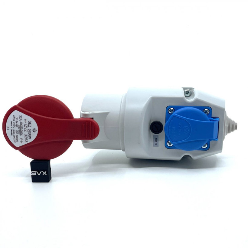 Zásuvka nástěnná IZVZ 3253 32A 5p + 230V