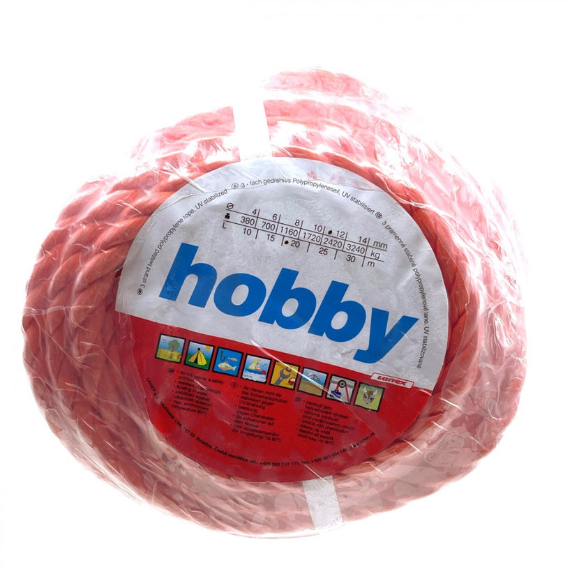 Polypropylenové lano stáčené 4m