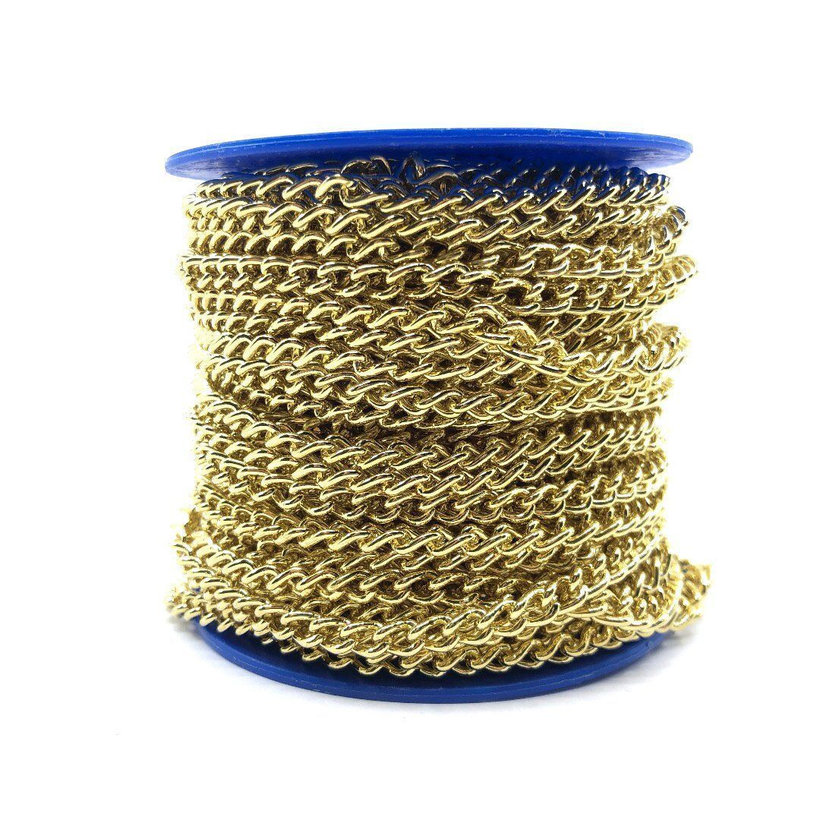 Řetěz ozdobný kroucený žlutý zinek 2,5mm