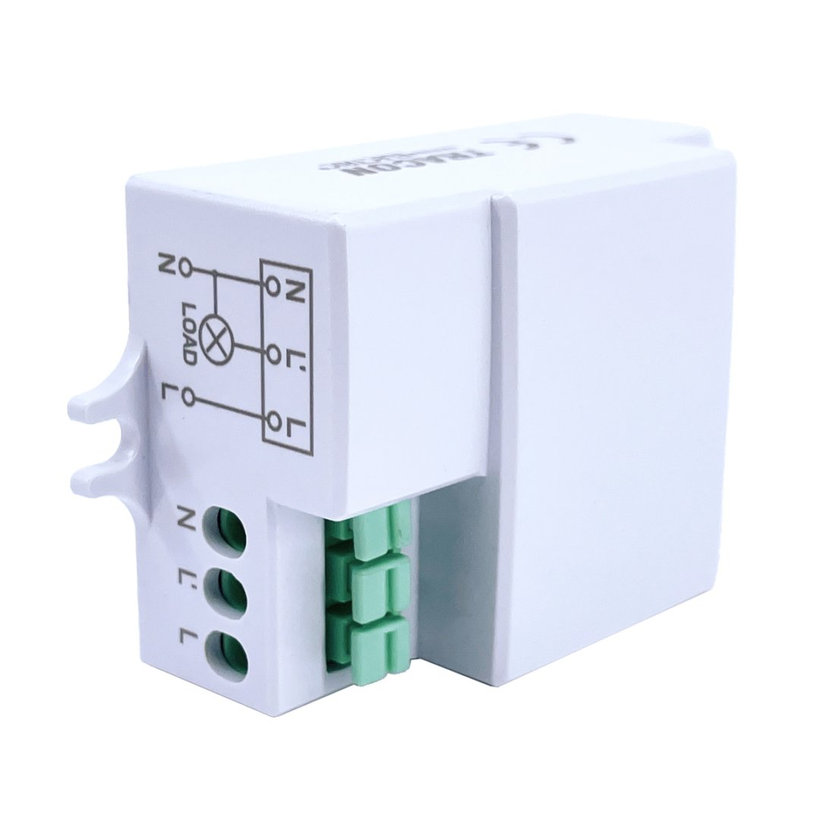 Snímač pohybu mikrovlný - bílý 360°