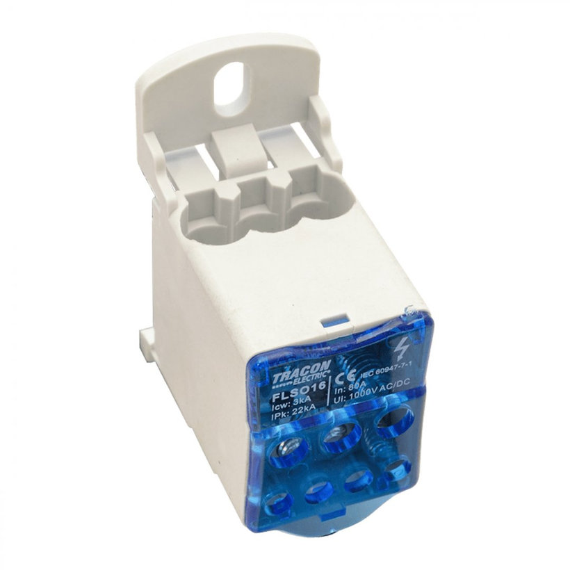 Stoupací odbočná svorka, 400V AC, 80A, otevřená