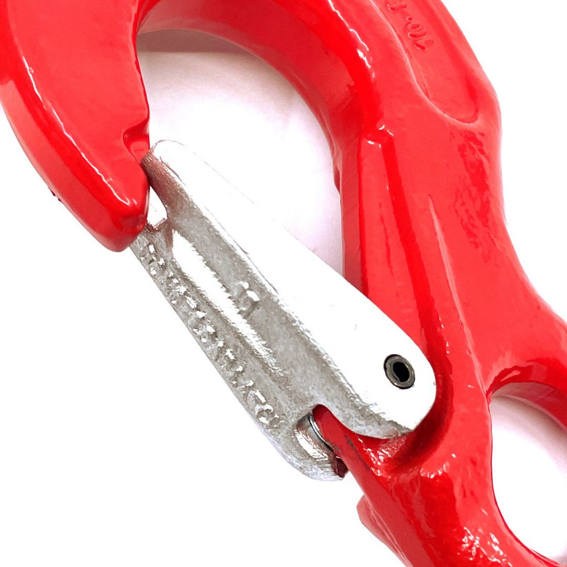 Hák s okem tř 80 červený 6mm