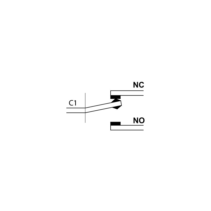 Mikrospínač s tvarovanou pákou