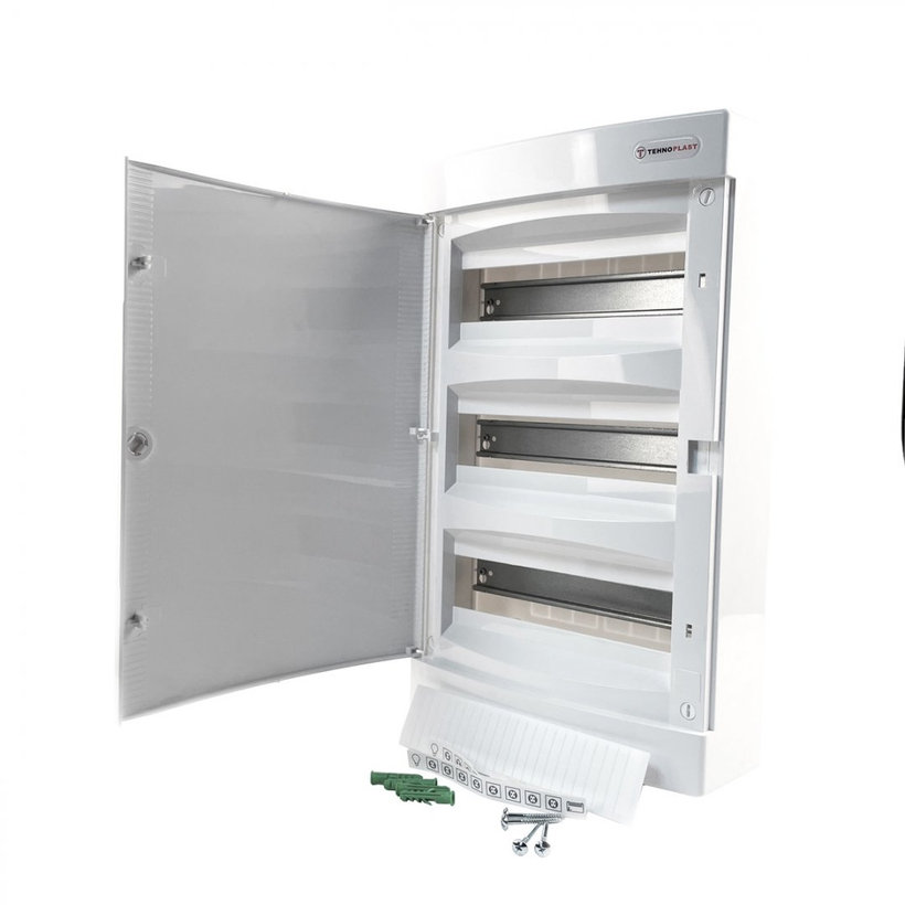 Rozvodnice nadomítková bílá N36 - C/N 287x482x112mm