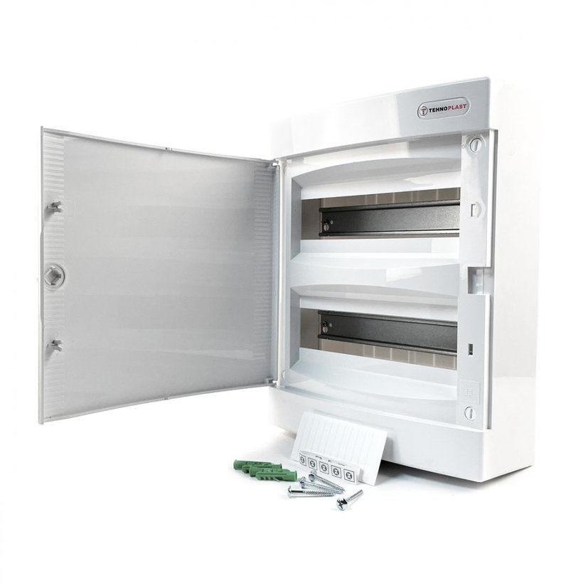 Rozvodnice nadomítková bílá N24 - C/N 287x361x112mm