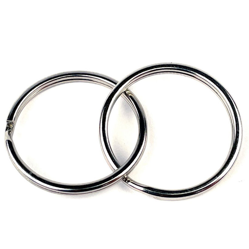 Kroužek na klíče poniklovaný 12mm