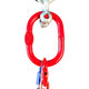 Řetězový závěs oko-hák tř 80 se zkracovačem (2,5 m, 8000 kg, 16 mm, červená)