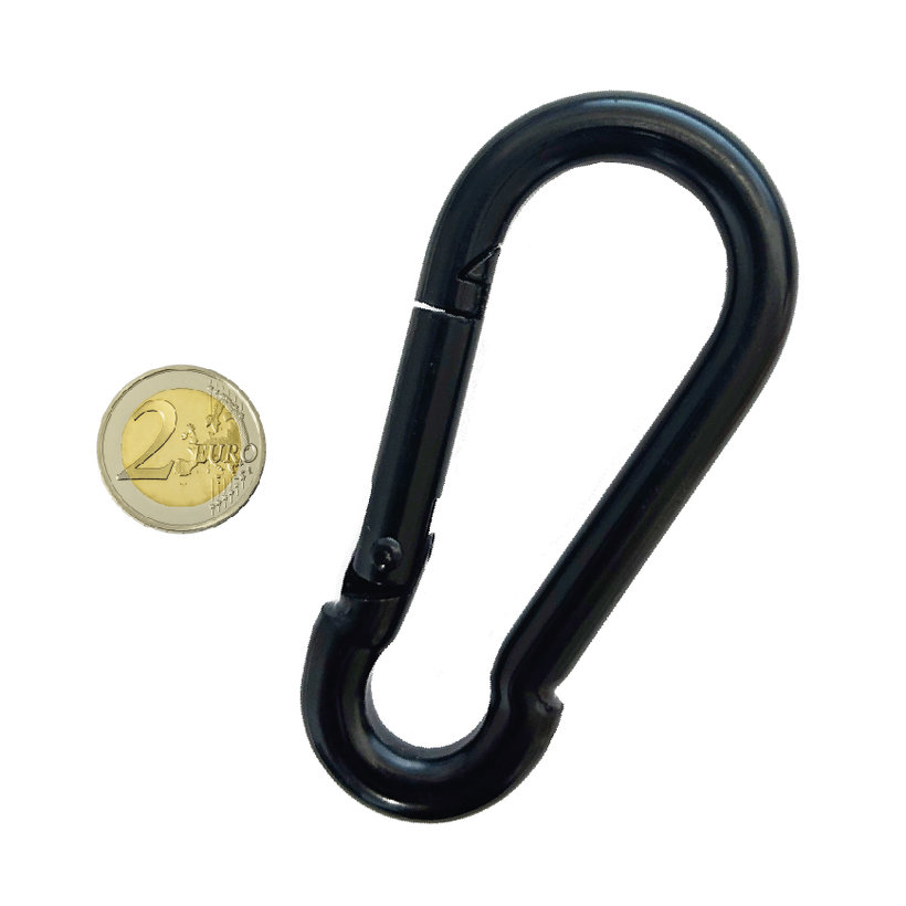 Karabina hasičská DIN 5299C černá 11mm