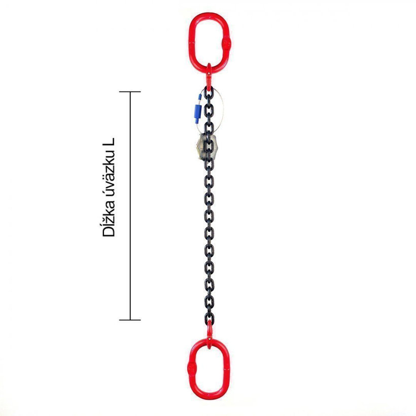Řetězový závěs oko-oko tř 80 se zkracovačem (6 m, 8000 kg, 16 mm)