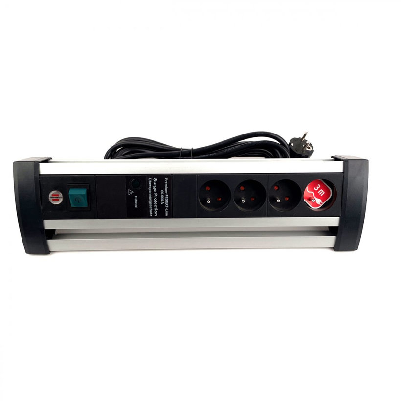 Přepěťová ochrana Office-Line 4 zásuvková černá 1,8m