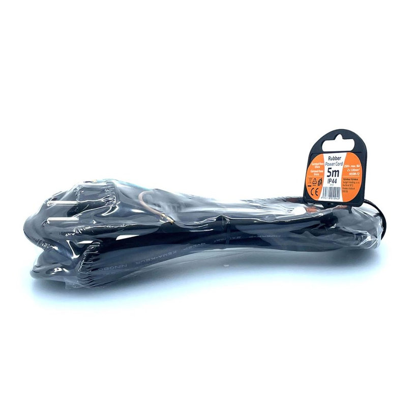 Flexo šňůra 5m 2x1 gumová H05RR-F2 černá