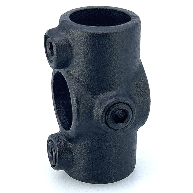 Spojovací článek ve tvaru X 27 mm - černý