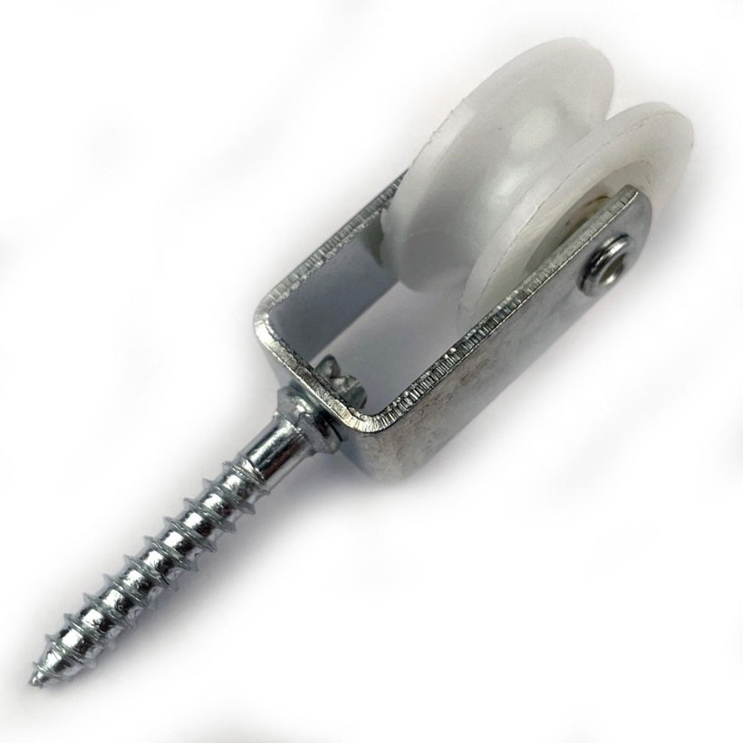 Kladka s nylonovým kolečkem a vrutem 8/30mm