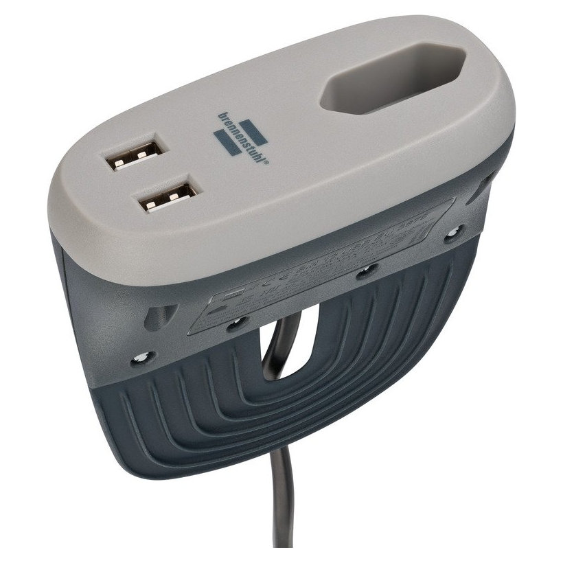 Stolová zásuvka 1-násobná, plochá 3m