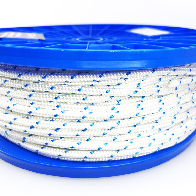PES startovací šňůra TORNADO 16pr 4mm–100m bílo-modrá