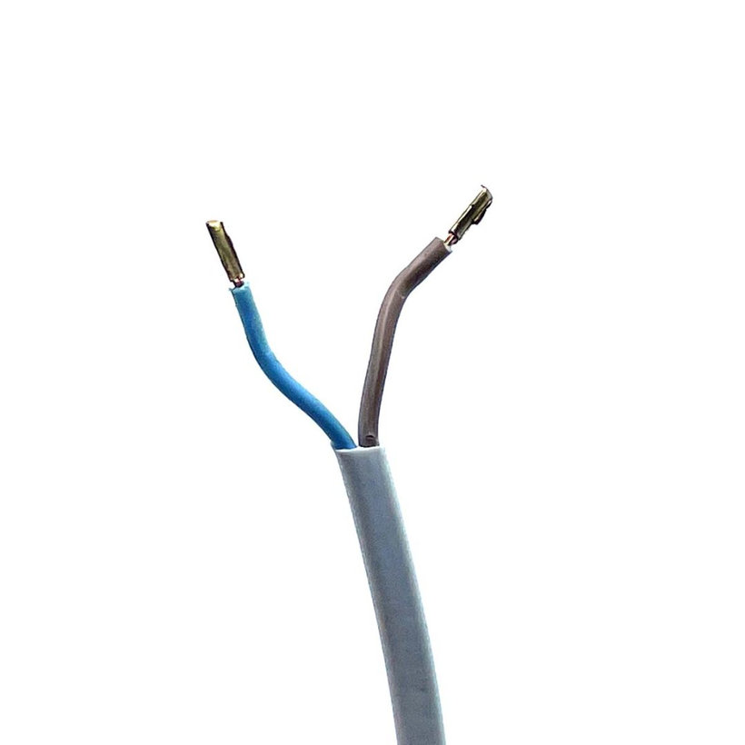 Flexo šňůra 2m 2x0,75 bílá plochá - vypínač