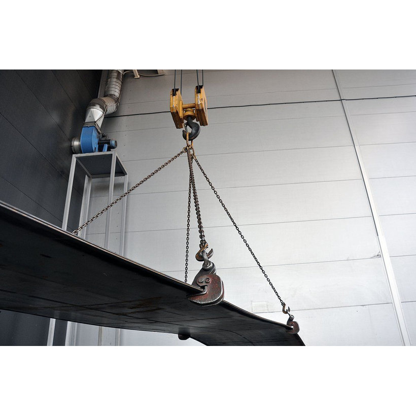 Řetězový závěs oko-hák tř 80 se zkracovačem (3 m, 3150 kg, 10 mm, červená)