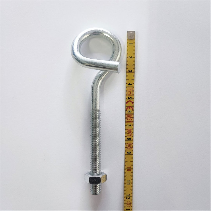 Hák houpačkový se závitem zn M8x120mm