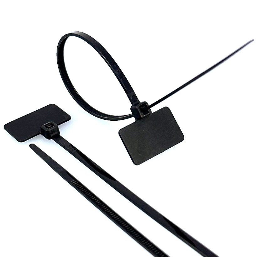 Označovací štítek s páskou černý - 3,6x220mm