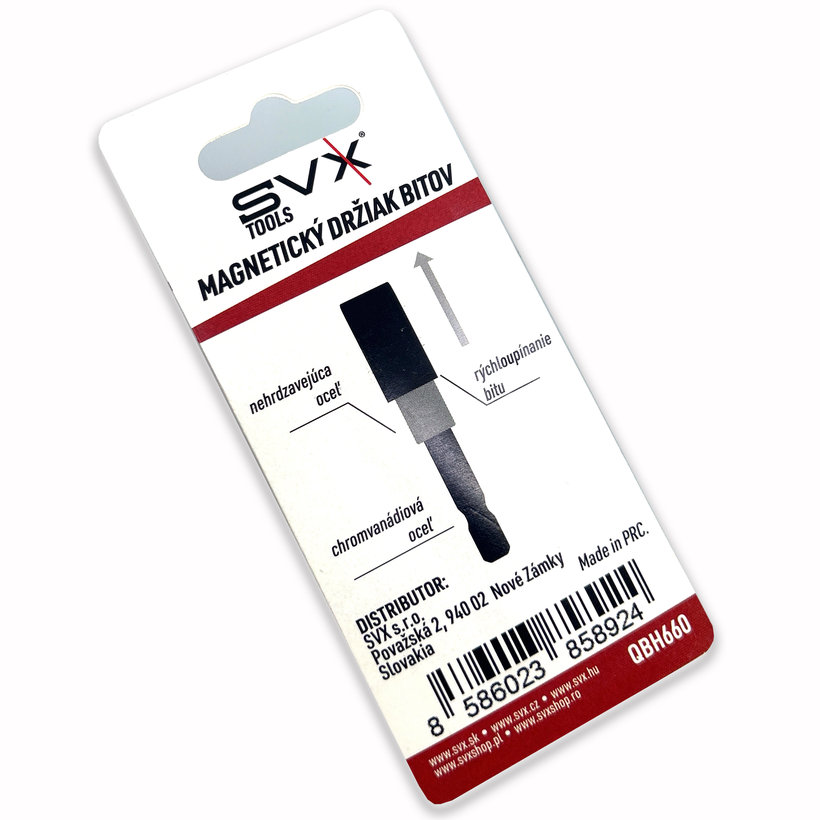 Nerezový magnetický držák na bity s rychloupínáním