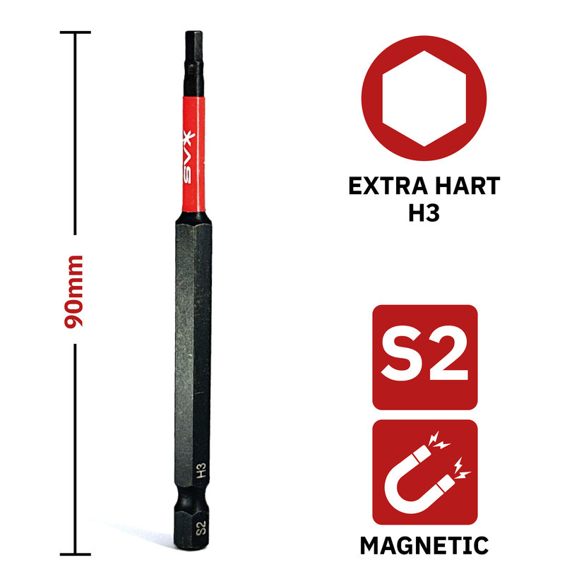 Bit magnetický H3x90mm
