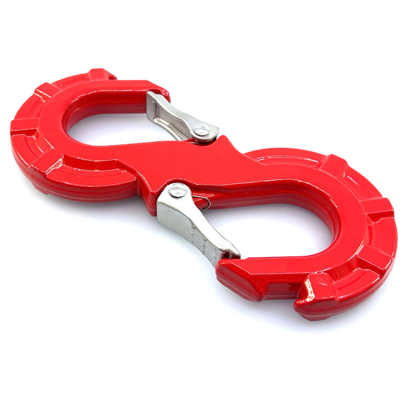 S hák s pojistkou pro offroad červený