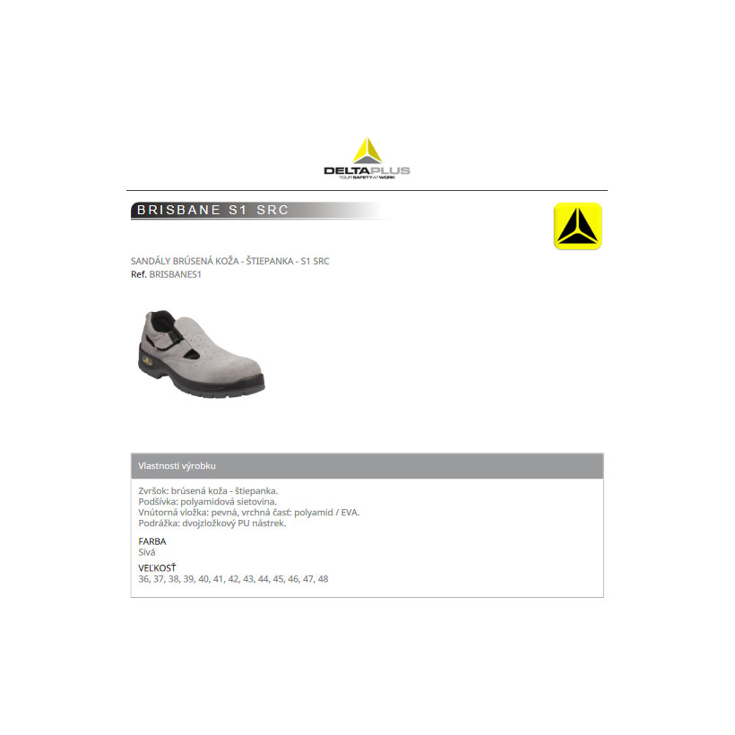 Pracovní sandály BRISBANE S1 47