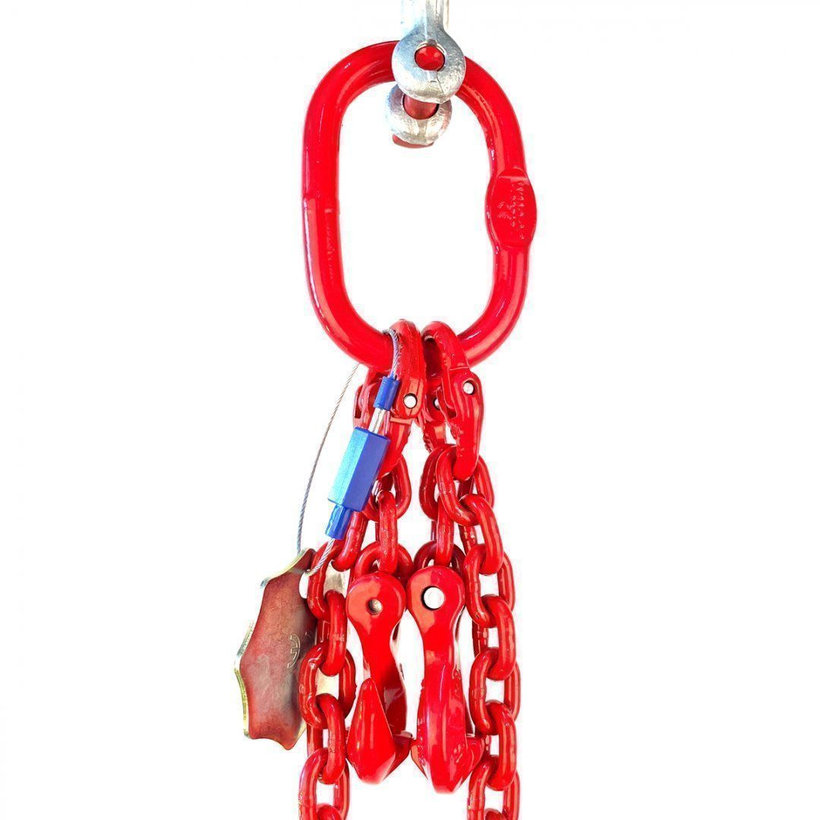 Řetězový závěs oko-2 háky tř 80 se zkracovačem (6,5 m, 4250/3150 kg, 10 mm)