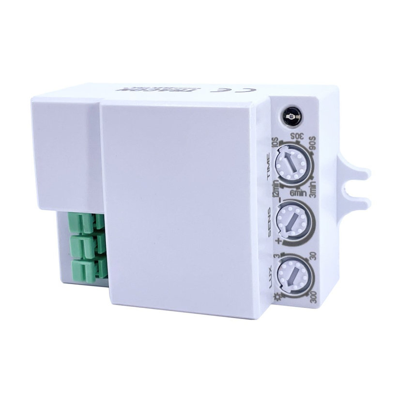 Snímač pohybu mikrovlný - bílý 360°