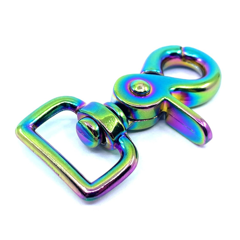 Karabina vypouštěcí duhová 59x20mm