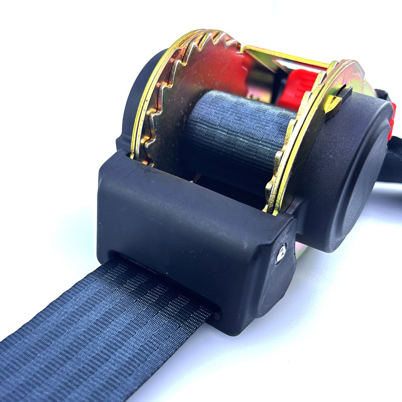 Samonavíjecí upínací pás / kurtna / s navíječem a háky 3M