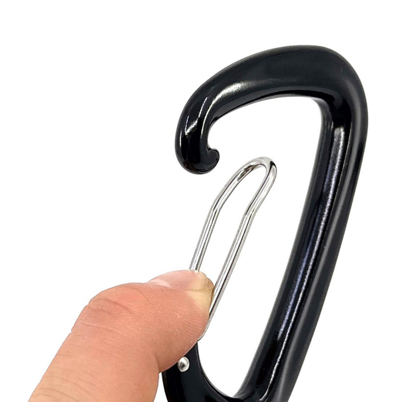 Karabina hliníková - černá 81mm