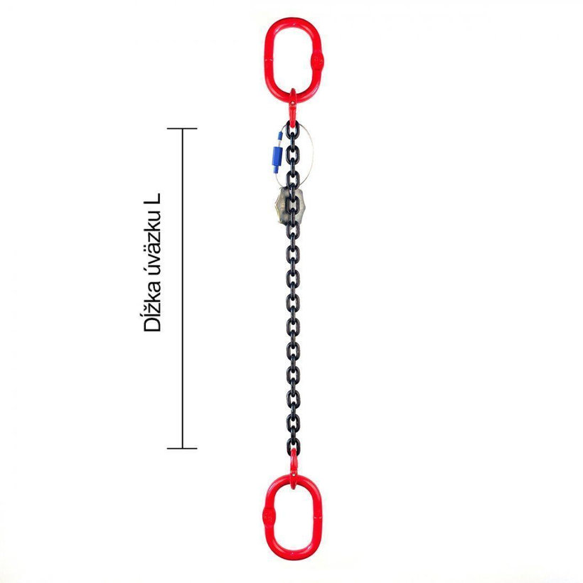 Řetězový závěs oko-oko tř 80 se zkracovačem (3,5 m, 2000 kg, 8 mm)