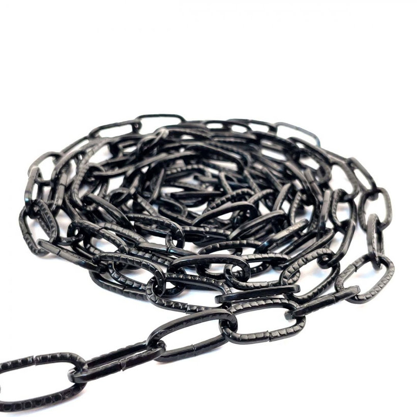 Řetěz ozdobný tepaný černý zinek 2,8mm