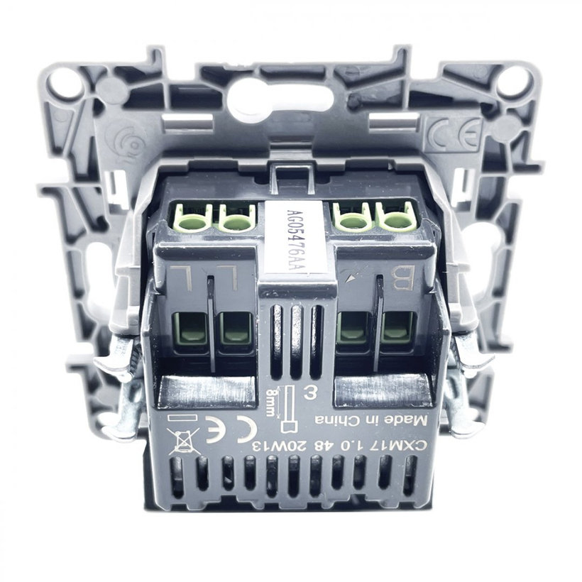 Niloé otočný stmívač bílý