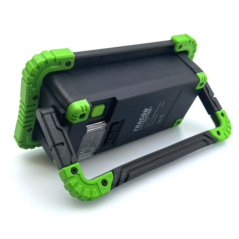 Akumulátorový montážní LED reflektor s reproduktorem Bluetooth