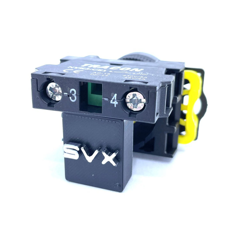 Klasický tlačítkový spínač zelený